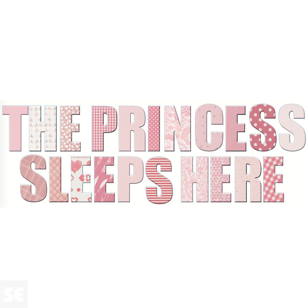 Sticker Deco Princess Sleeps 24x68Cm