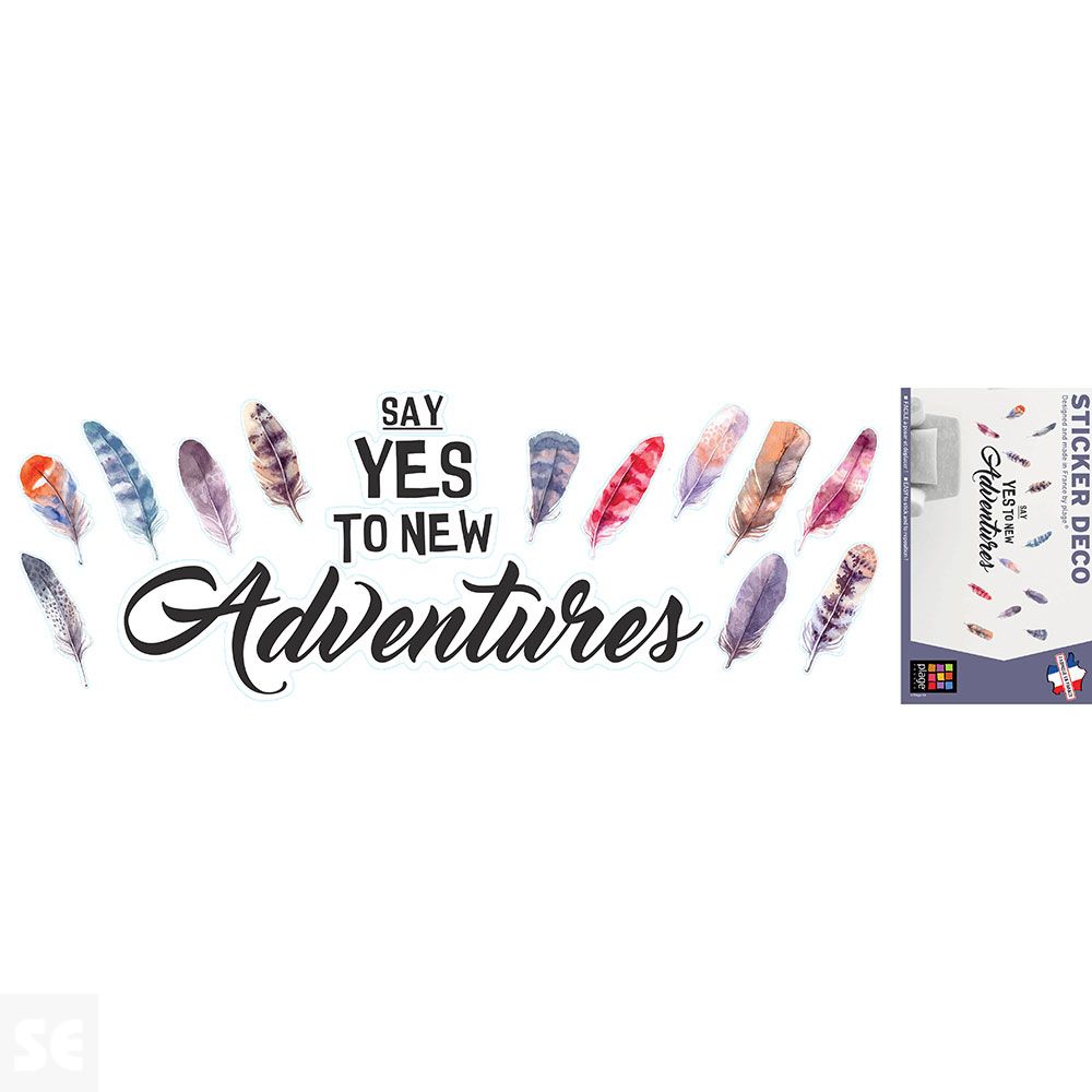 Sticker Deco New Adventure 24x68Cm