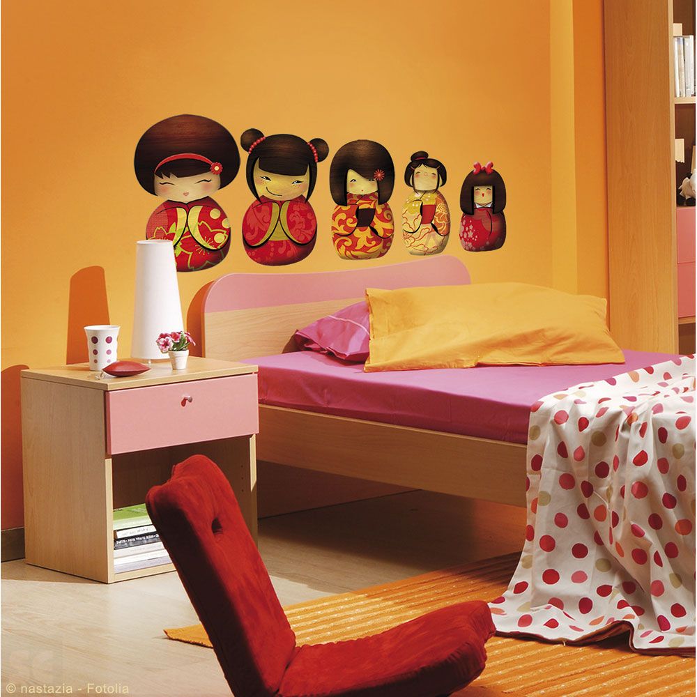 Sticker Deco Kokeshi 48x68 Comprar en SERVEI ESTACIÓ