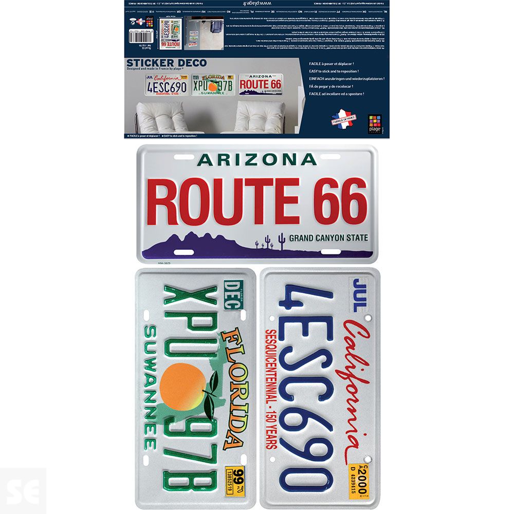 Stickers Deco - Road 66 48x68 Cm