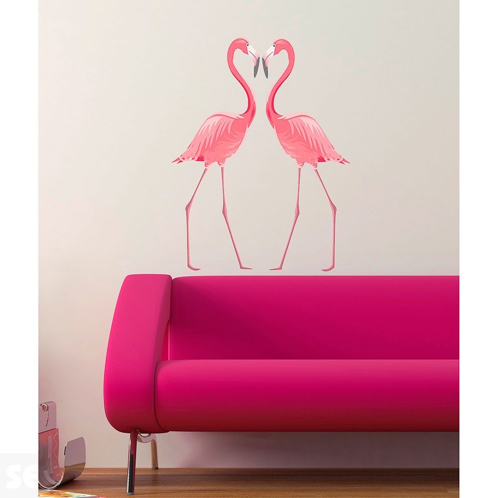 Stickers Deco - Flamencos 48x68 Cm