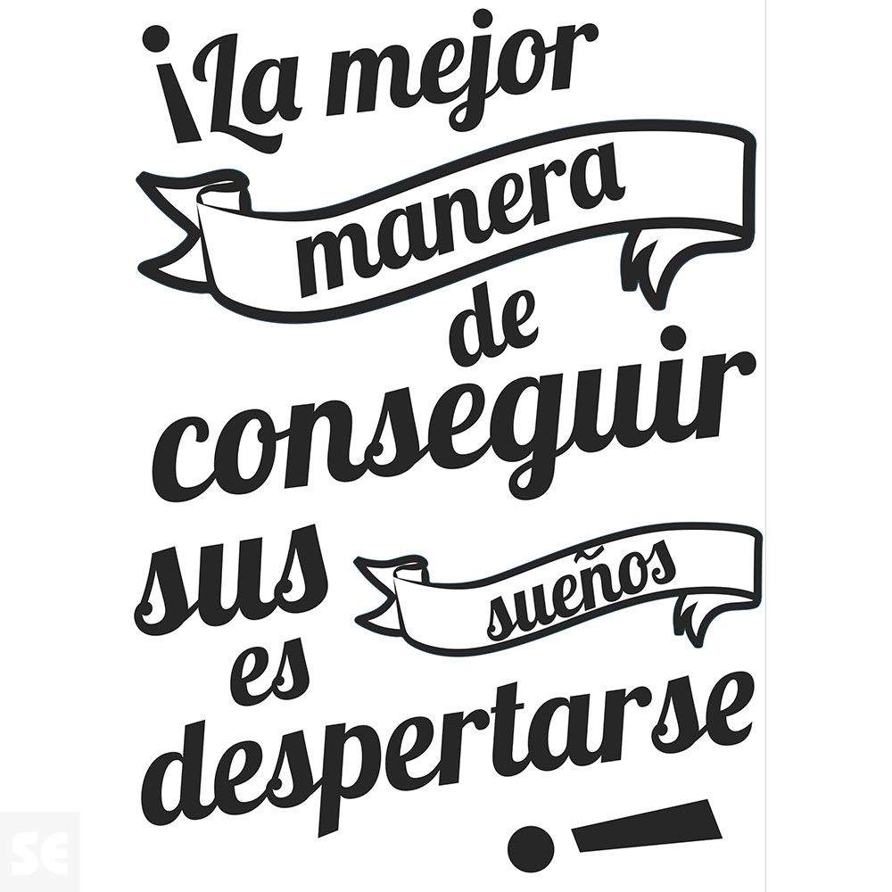 Stickers Deco - Conseguir Sueños 48x68 Cm