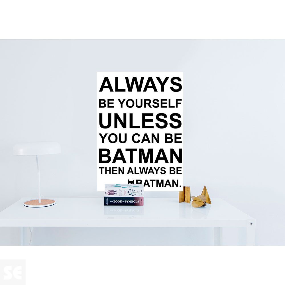 Stickers Deco - Be Batman 48x68 Cm