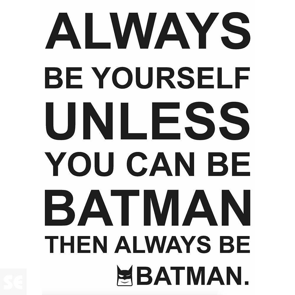 Stickers Deco - Be Batman 48x68 Cm