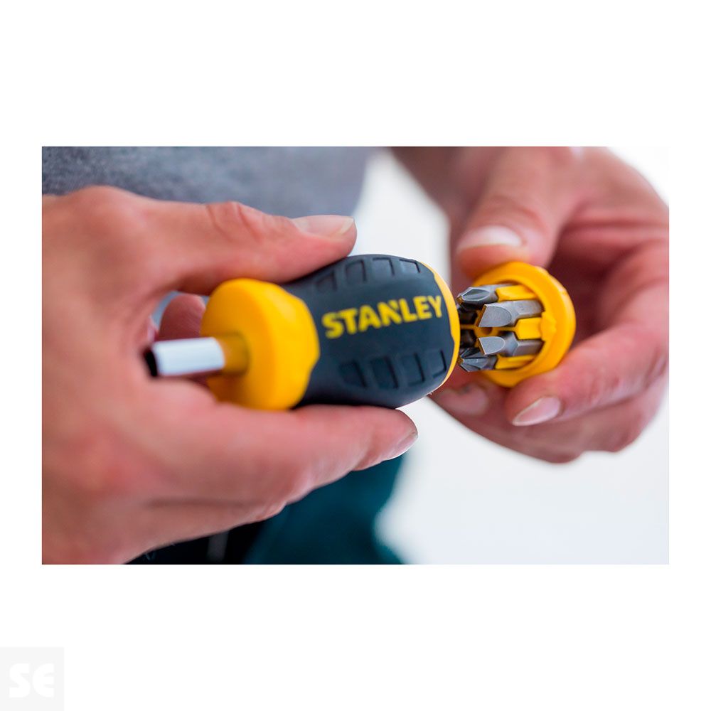 Destornillador Multipuntas Extra Corto 7Pcs. Stanley 0-66-357