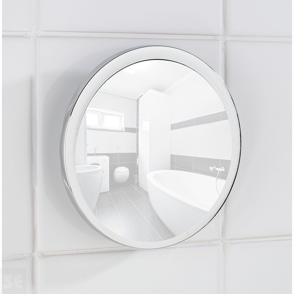 Espejo De Cosmética Con Ventosa 5 Aumentos Cromado Wenko