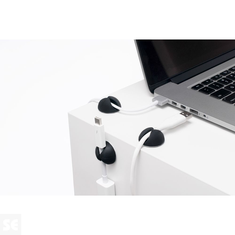 Sujeta Cables Drop Negros