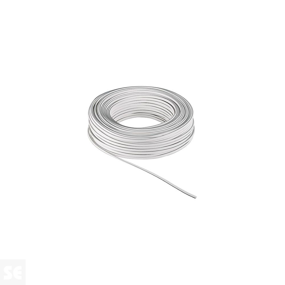 Cable Paralelo Audio Blanco Polarizado 2x0,5/10 m