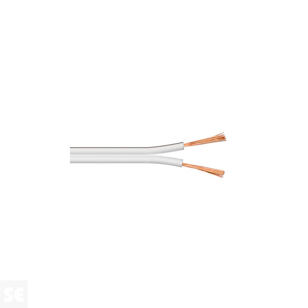 Cable Paralelo Audio Blanco Polarizado 2x0,5/10 m