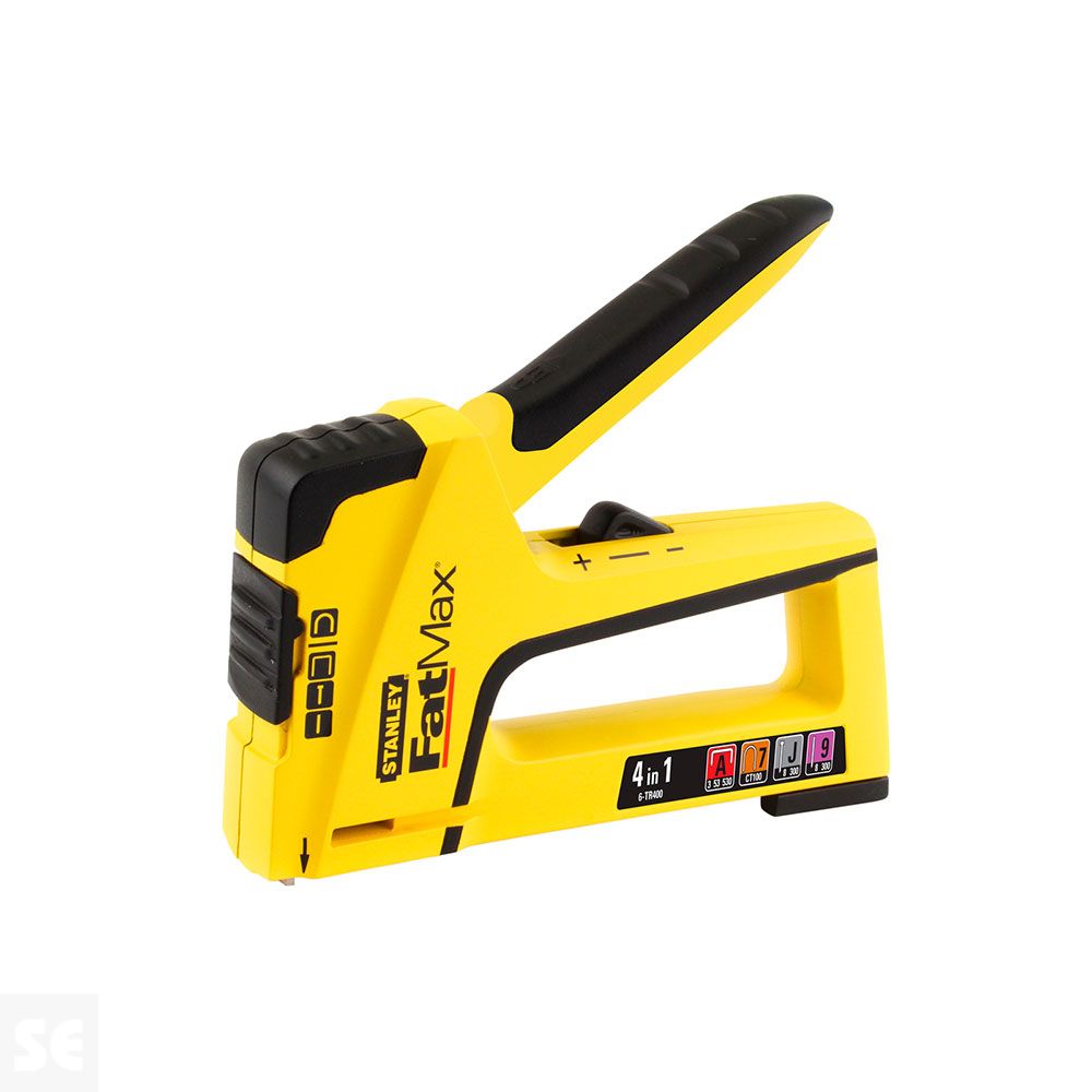 Grapadora Stanley Tr400 4 En 1 Tipo A/ Cables/Clavo Tipo J