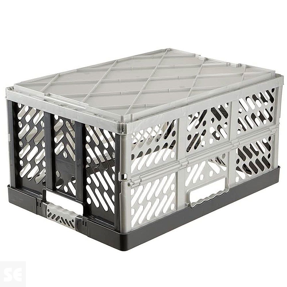 Caja Plegable Extra Resist. Gris/Negro 45 l 54x37x28 cm