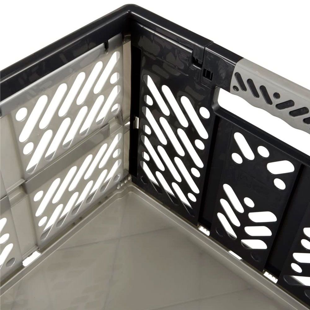 Caja Plegable Extra Resist. Gris/Negro 45 l 54x37x28 cm