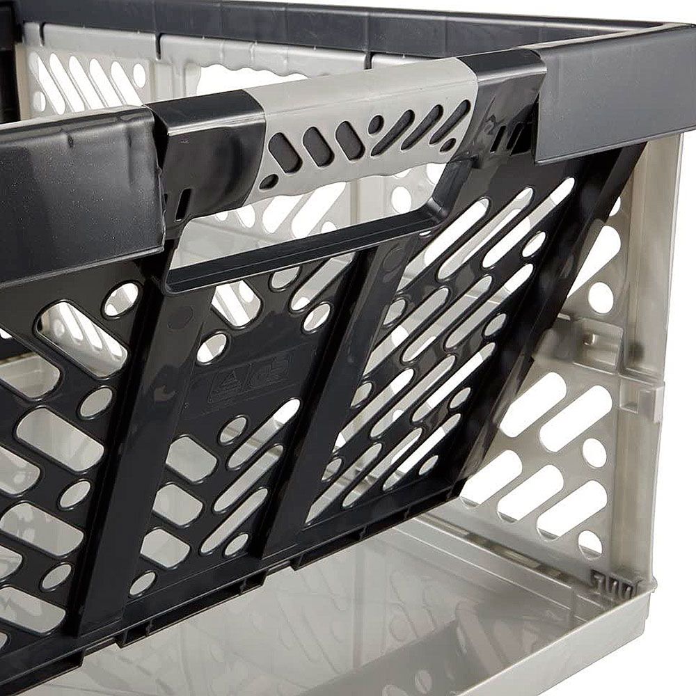 Caja Plegable Extra Resist. Gris/Negro 45 l 54x37x28 cm