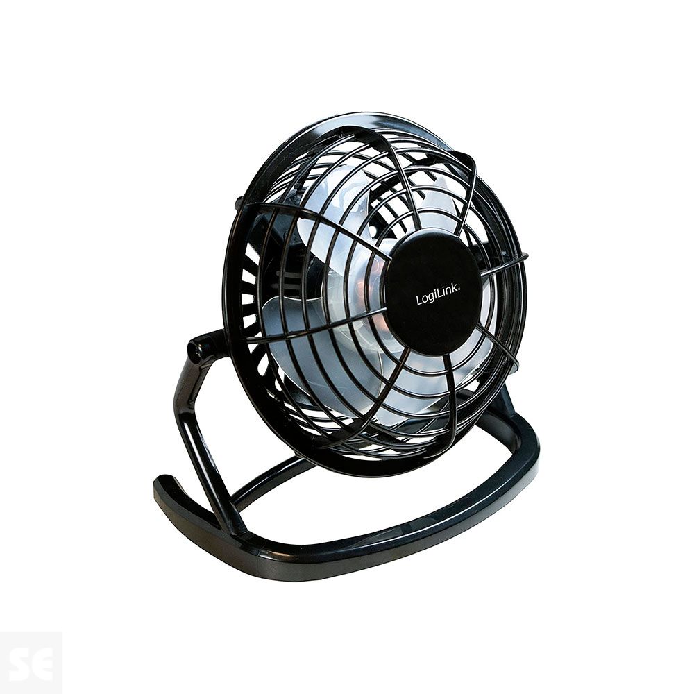 Ventilador Sobremesa Portátil USB 1A. Cabezal Ajustable Silencioso
