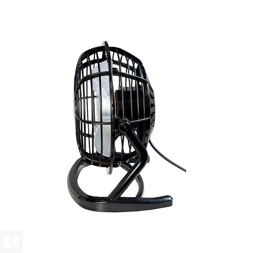 Ventilador Sobremesa Portátil USB 1A. Cabezal Ajustable Silencioso
