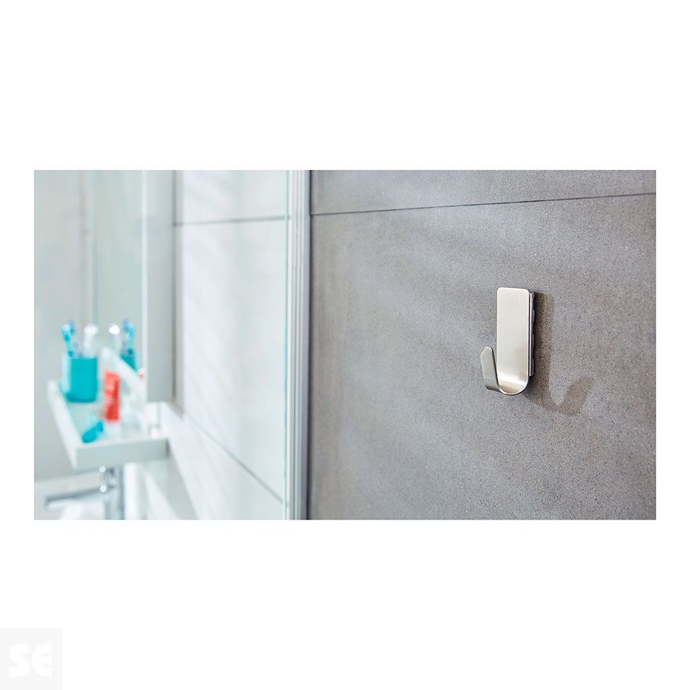 Powerstrips Waterproof Gancho Acero Inoxidable Baño