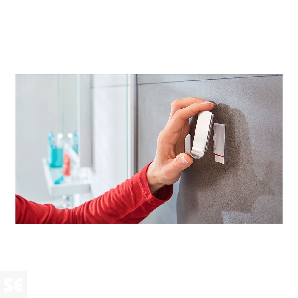 Powerstrips Waterproof Gancho Acero Inoxidable Baño