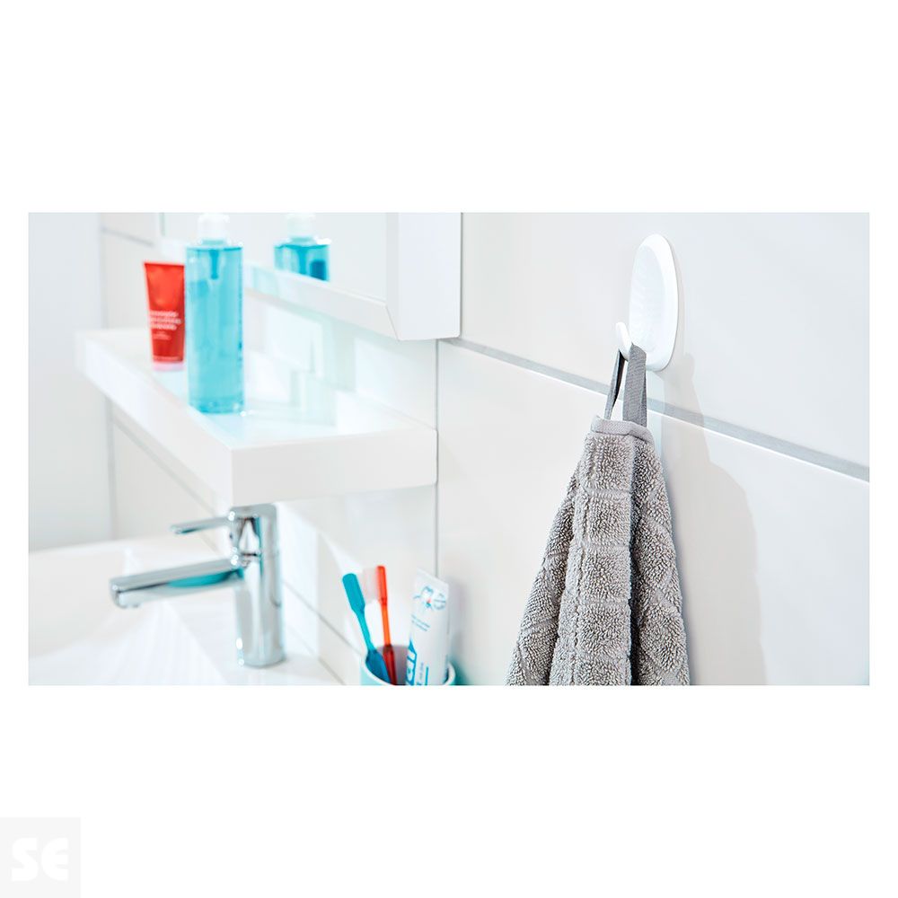 Ganchos Grandes + 4 Tiras Ovalados Cromados Opacos