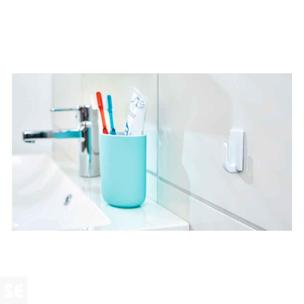 Ganchos Pequeños + 4 Tiras Clásicos Blancos