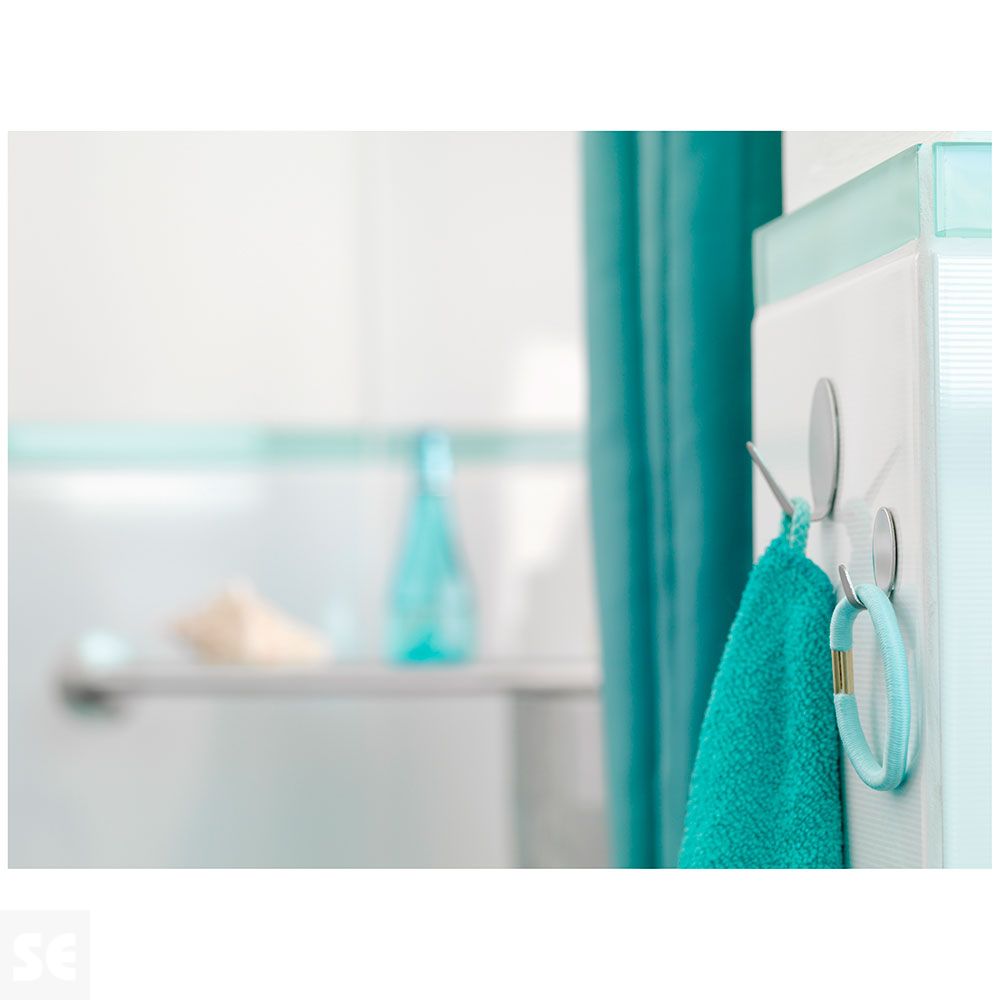 Ganchos Permanentes 2 Ganchos Rectangulares L Metal