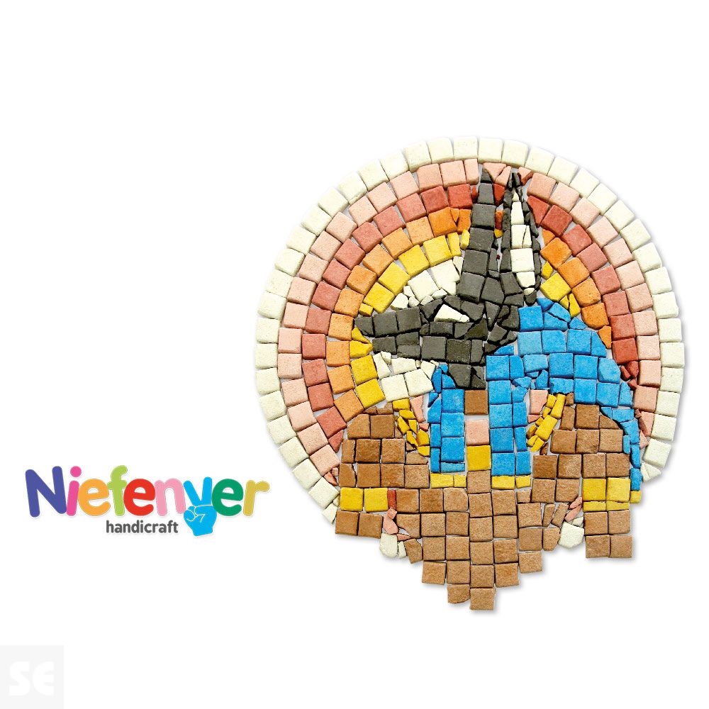 Botella Mosaicos Antiguos 10x10 mm 250 g