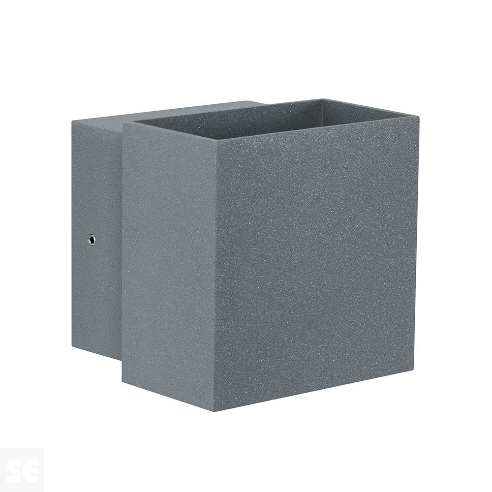 Lámpara de pared Led 2x3 W Ip65 Eck 100x100 Gris Ref.18002