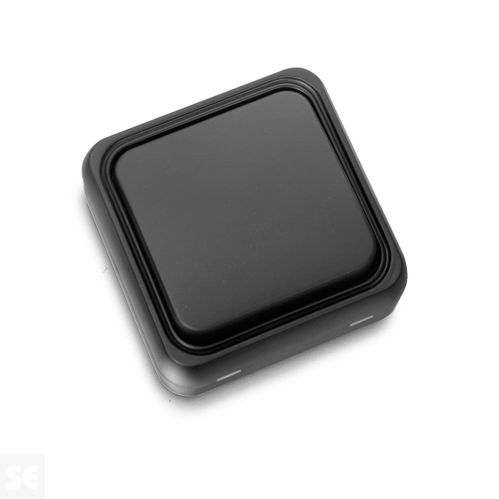 Interruptor/conmutador de superficie, interruptor de porcelana negro :  : Bricolaje y herramientas