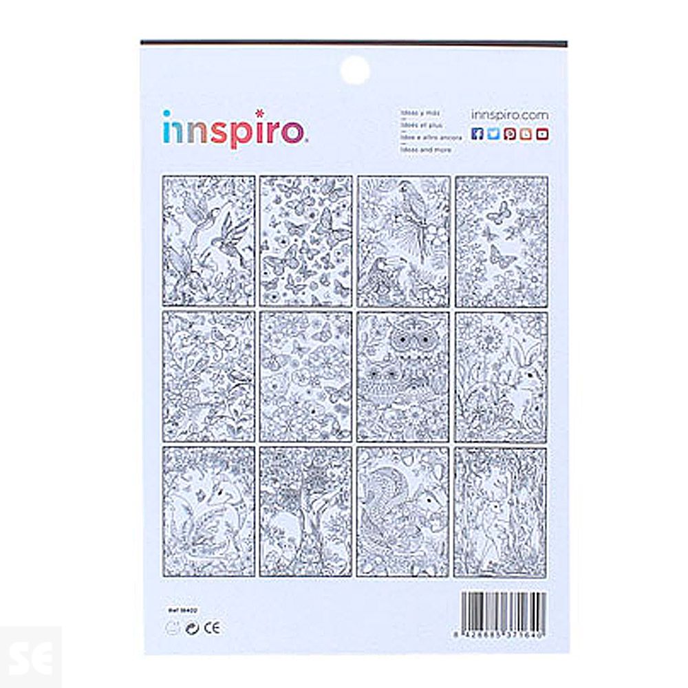 Colorear Forest 12 Diseños 24 Hojas 16x23cm.