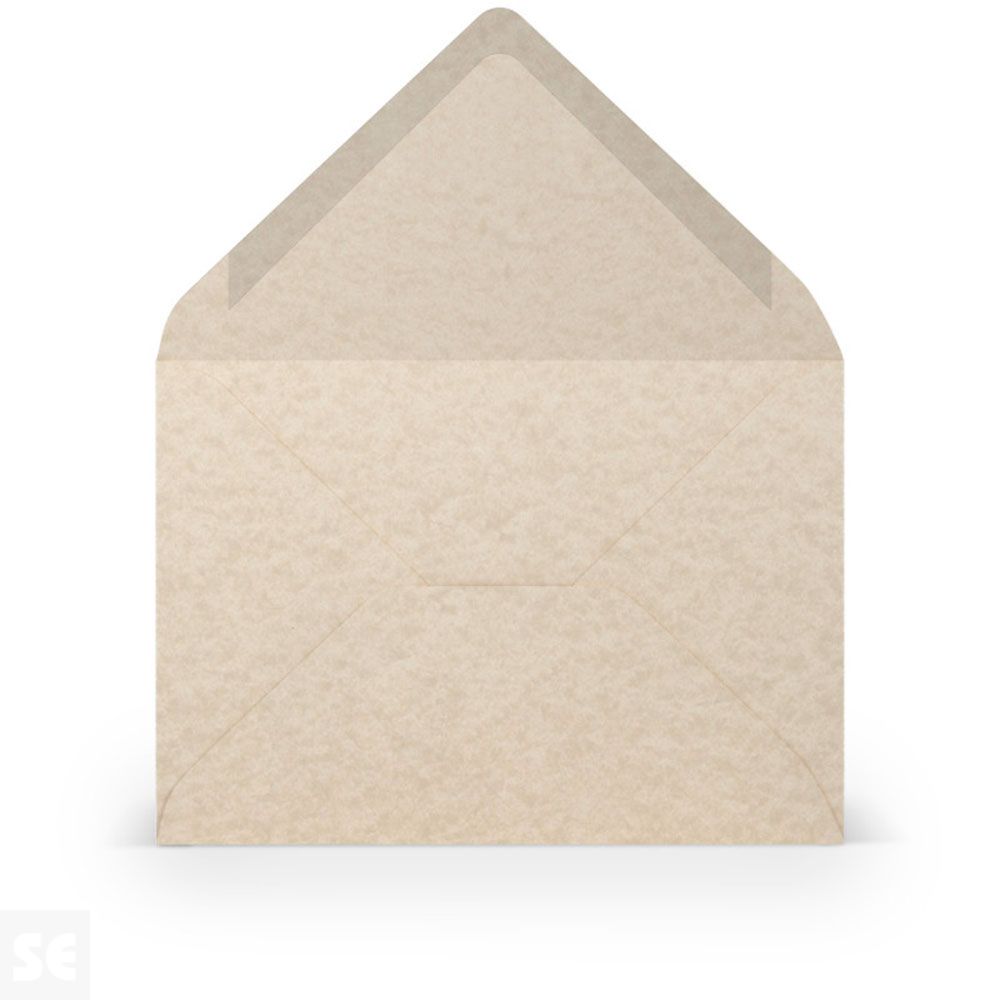 Sobre C-6 Papel 100 g Pergamino Marrón 105x148 mm (5 uds.)