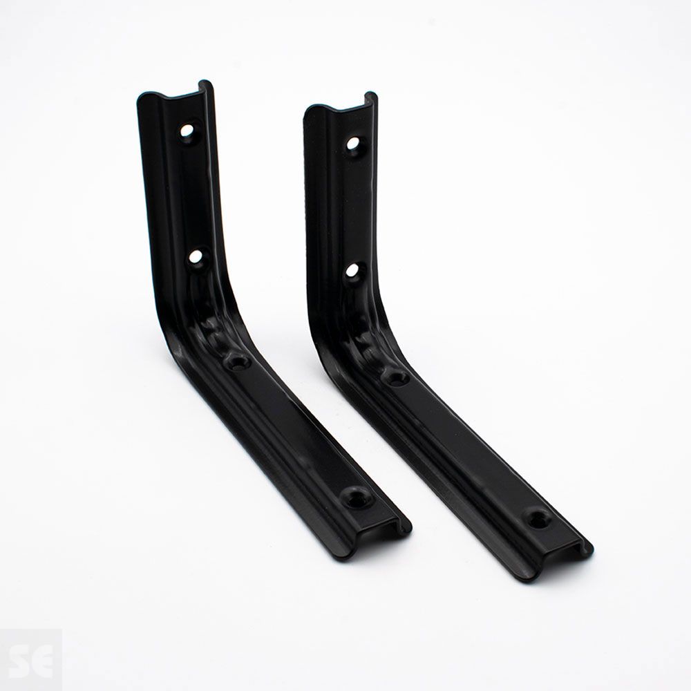 Soporte Escuadra Mod.210 Negro 160x120 Tacos-Tornill. 2 Unds