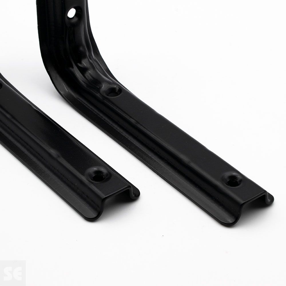 Soporte Escuadra Mod.210 Negro 160x120 Tacos-Tornill. 2 Unds