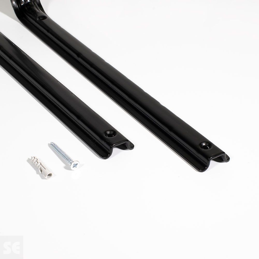 Soporte Escuadra Mod.210 Negro 250x200 Tacos-Tornill. 2 Unds