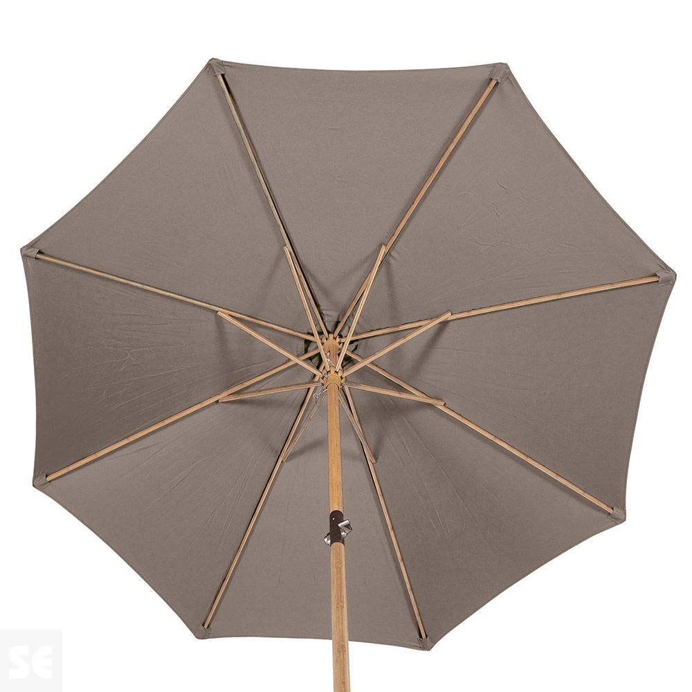 Sombrilla Tinaei Recta Bambú Mate Avellana 3m