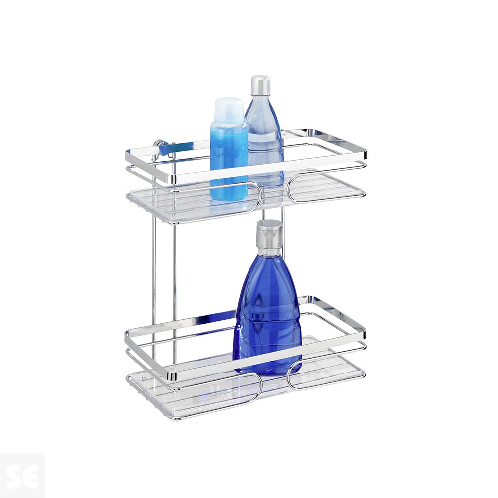 Estanteria Mural 2 Repisas De Acero Inoxidable Premium