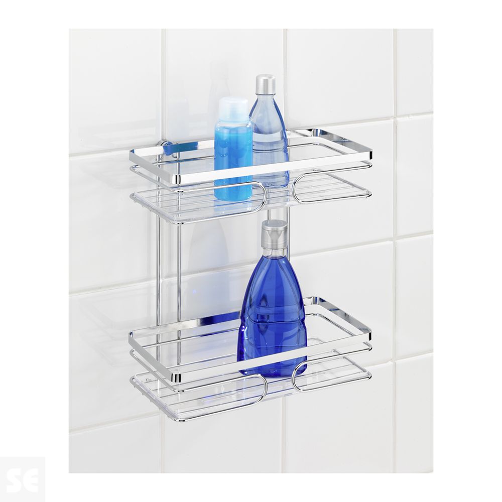 Estanteria Mural 2 Repisas De Acero Inoxidable Premium