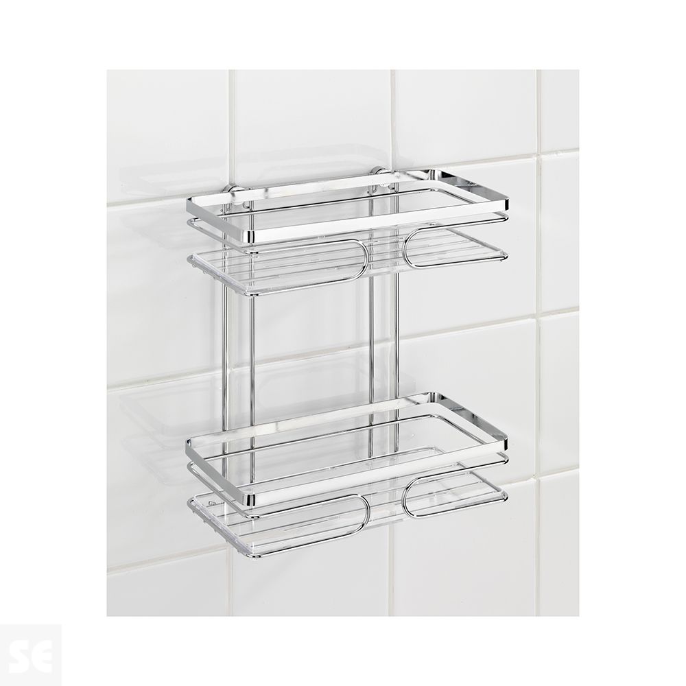 Estanteria Mural 2 Repisas De Acero Inoxidable Premium