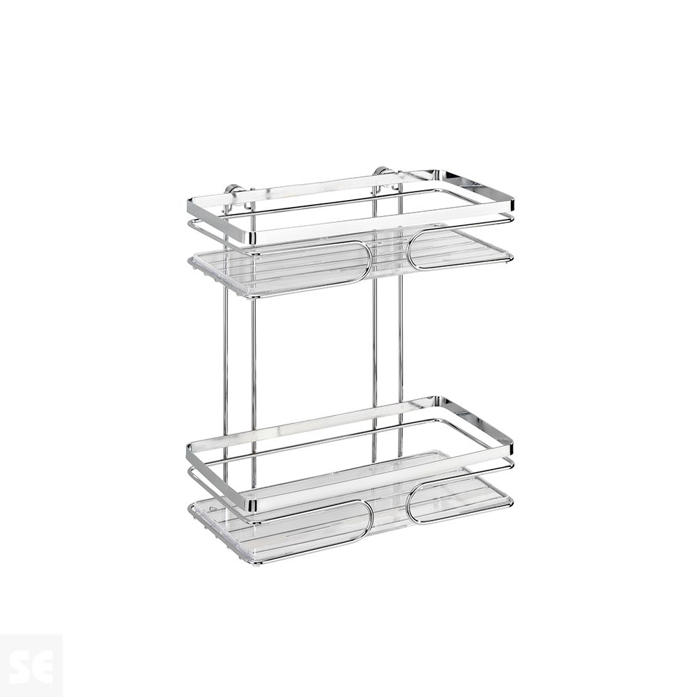 Estanteria Mural 2 Repisas De Acero Inoxidable Premium