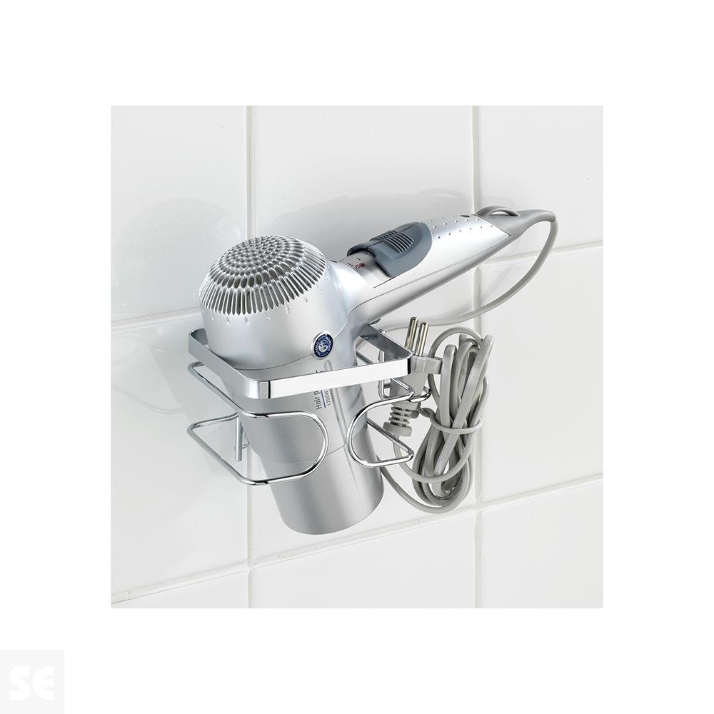 Soporte Secador De Pelo Premium De Acero Inoxidable