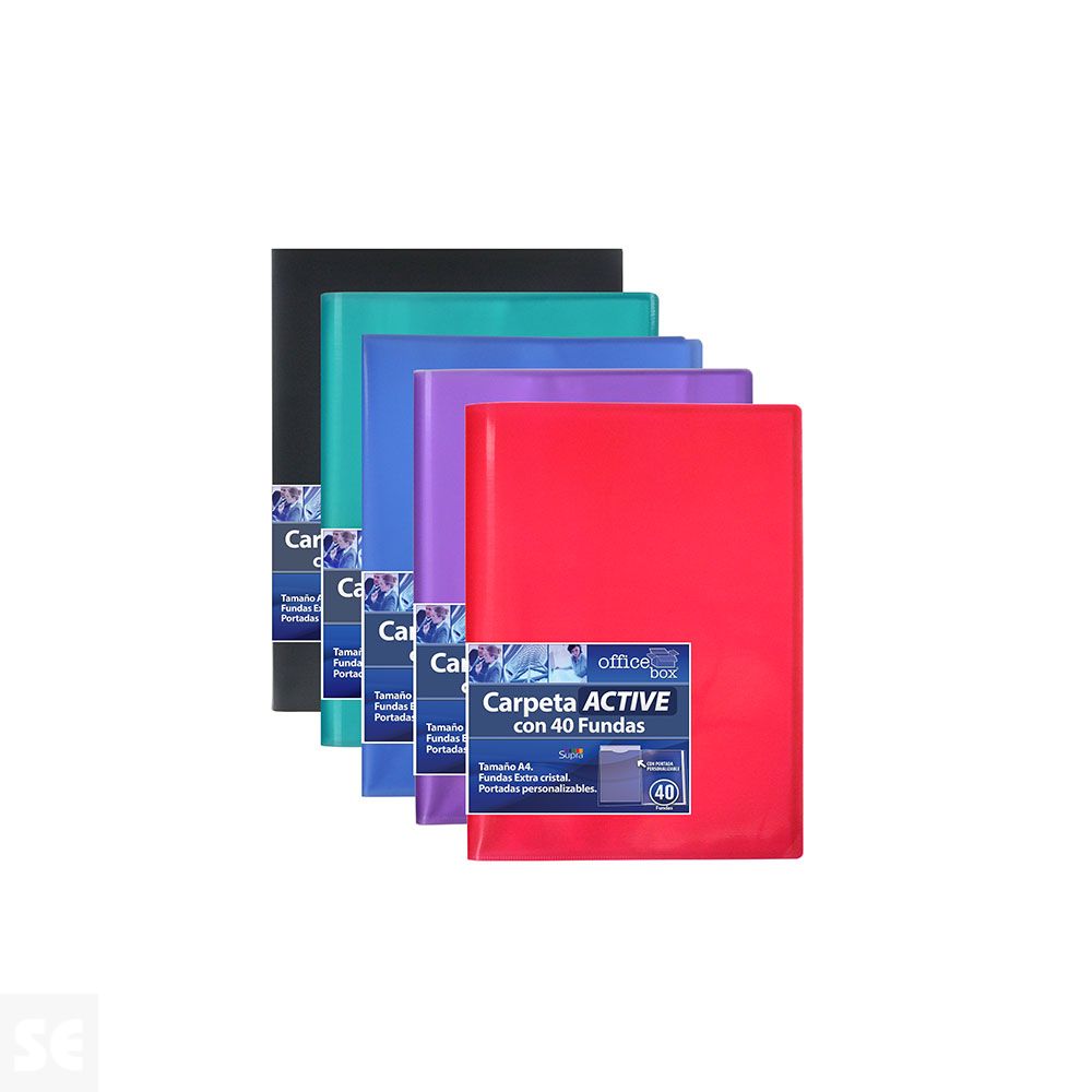 Carpeta De Fundas Supra  40 Fundas A4 19415