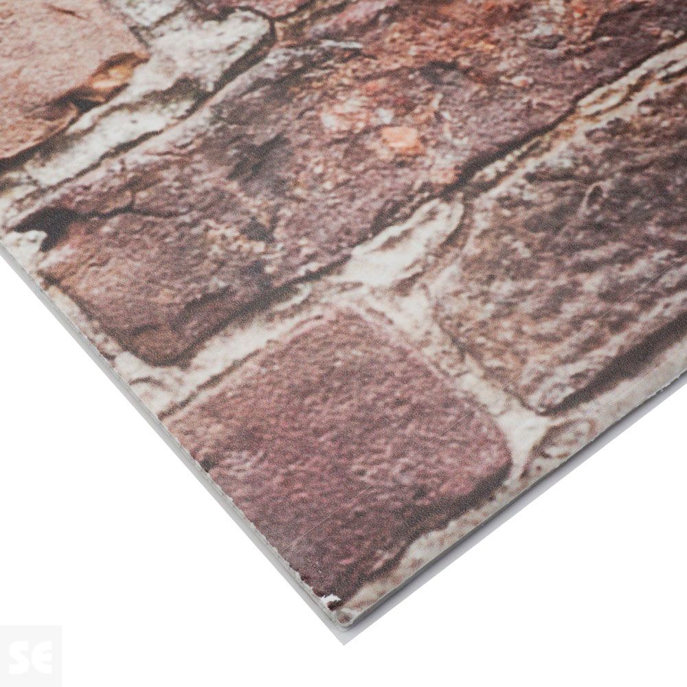 Plancha de Polipropileno celular estampado ladrillos oscuros | Servei Estació