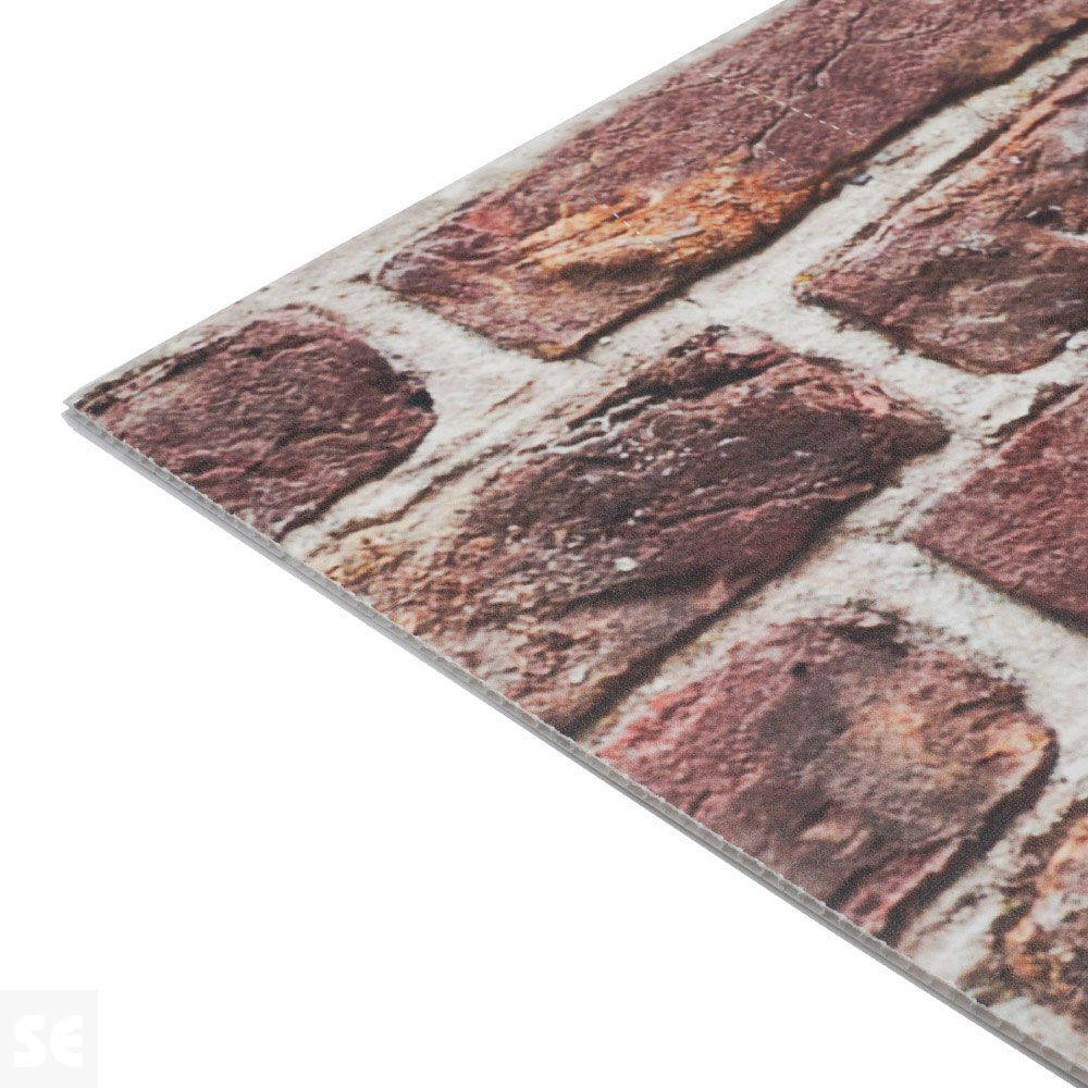 Plancha de Polipropileno celular estampado ladrillos oscuros | Servei Estació