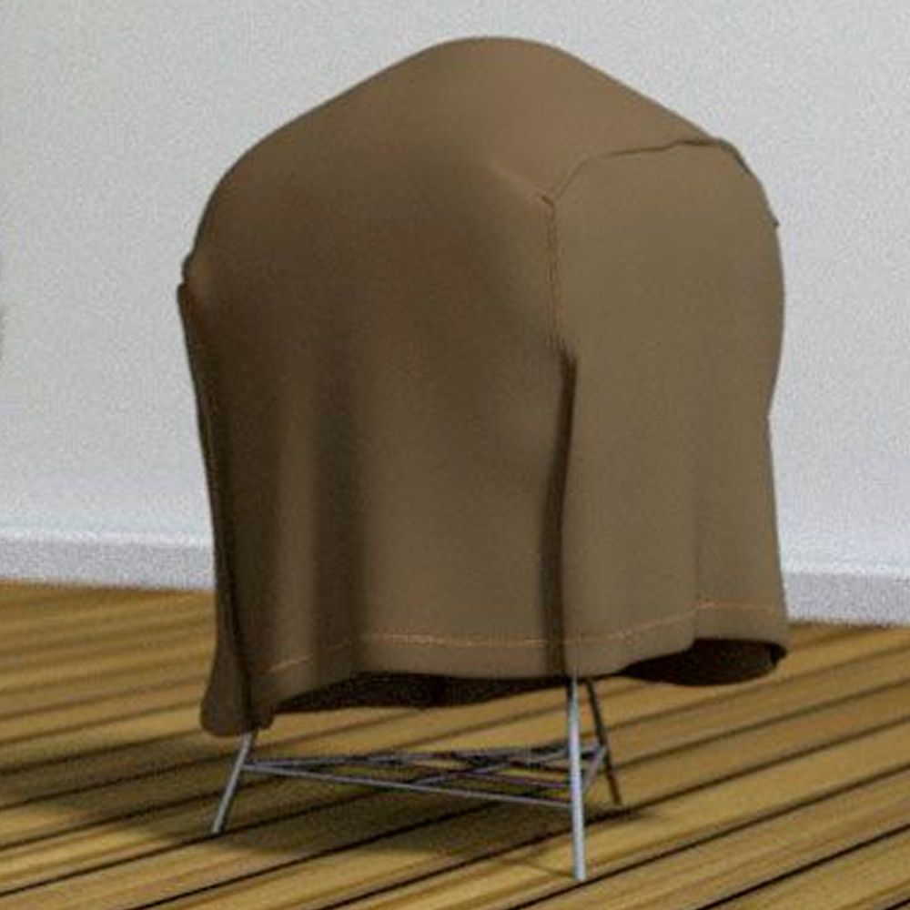 Funda barbacoa pequeña impermeable marrón claro 70x70x60cm. Covertop