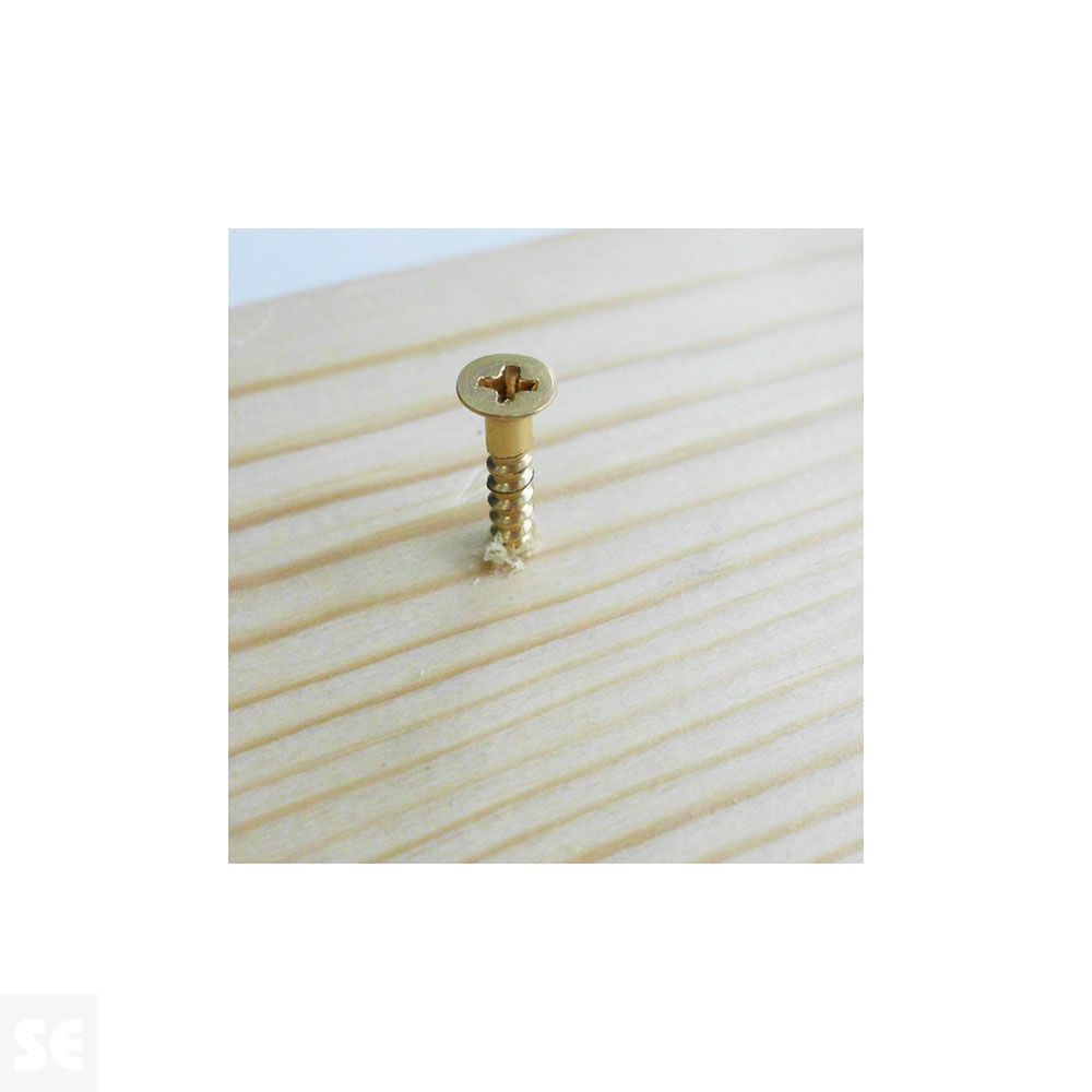 Tornillos para Madera 2,5x16mm. Pozidrip Pz Cabeza Avellanada Din 7997 Latón (30u.)