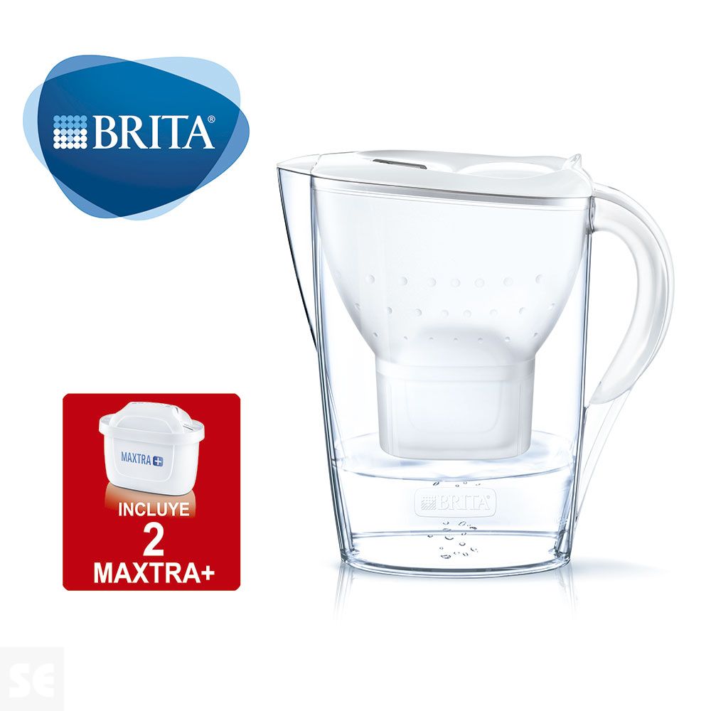 Jarra Marella 2 Filtros Maxtra+ Blanca