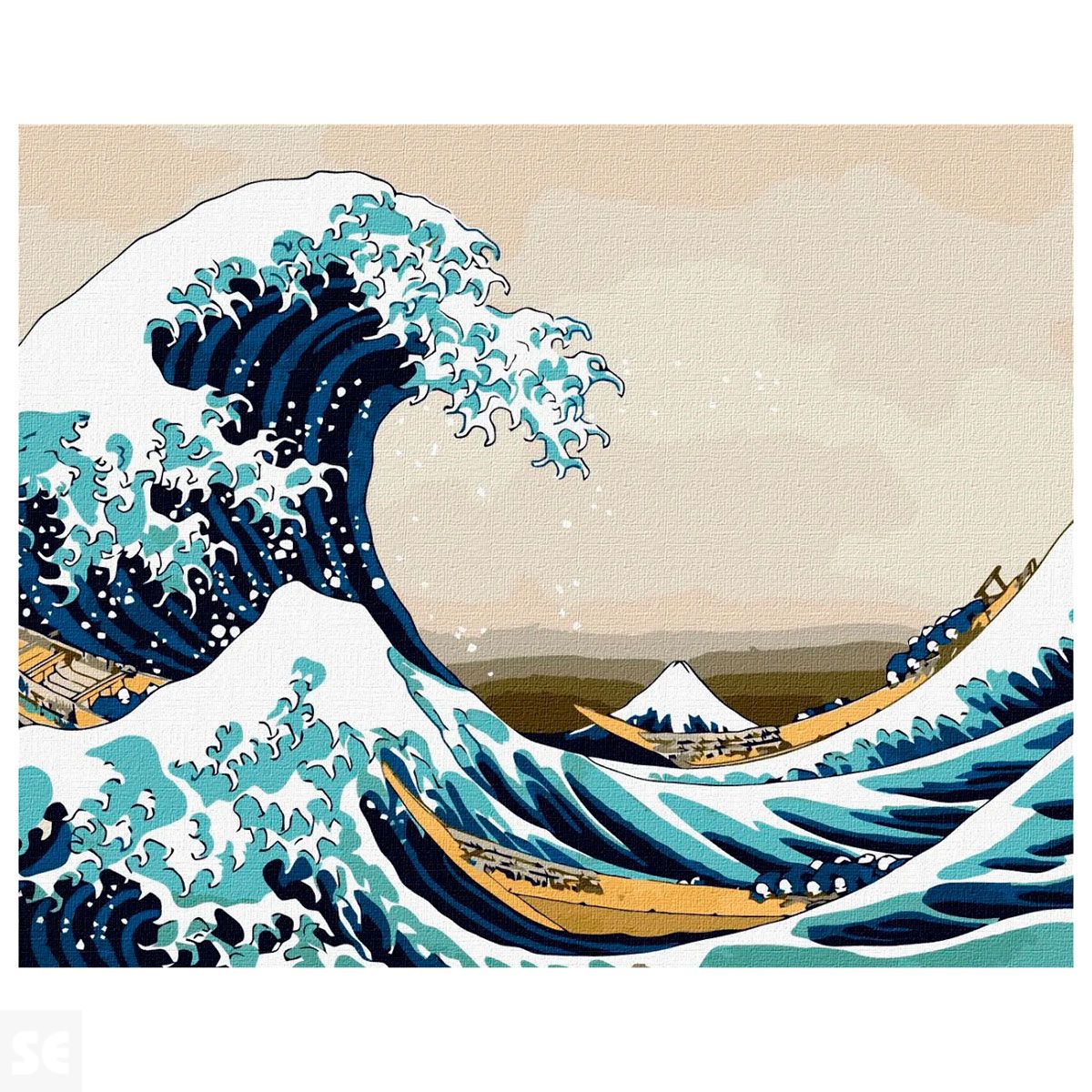 La Gran Ola Pintar por Números Ideyka