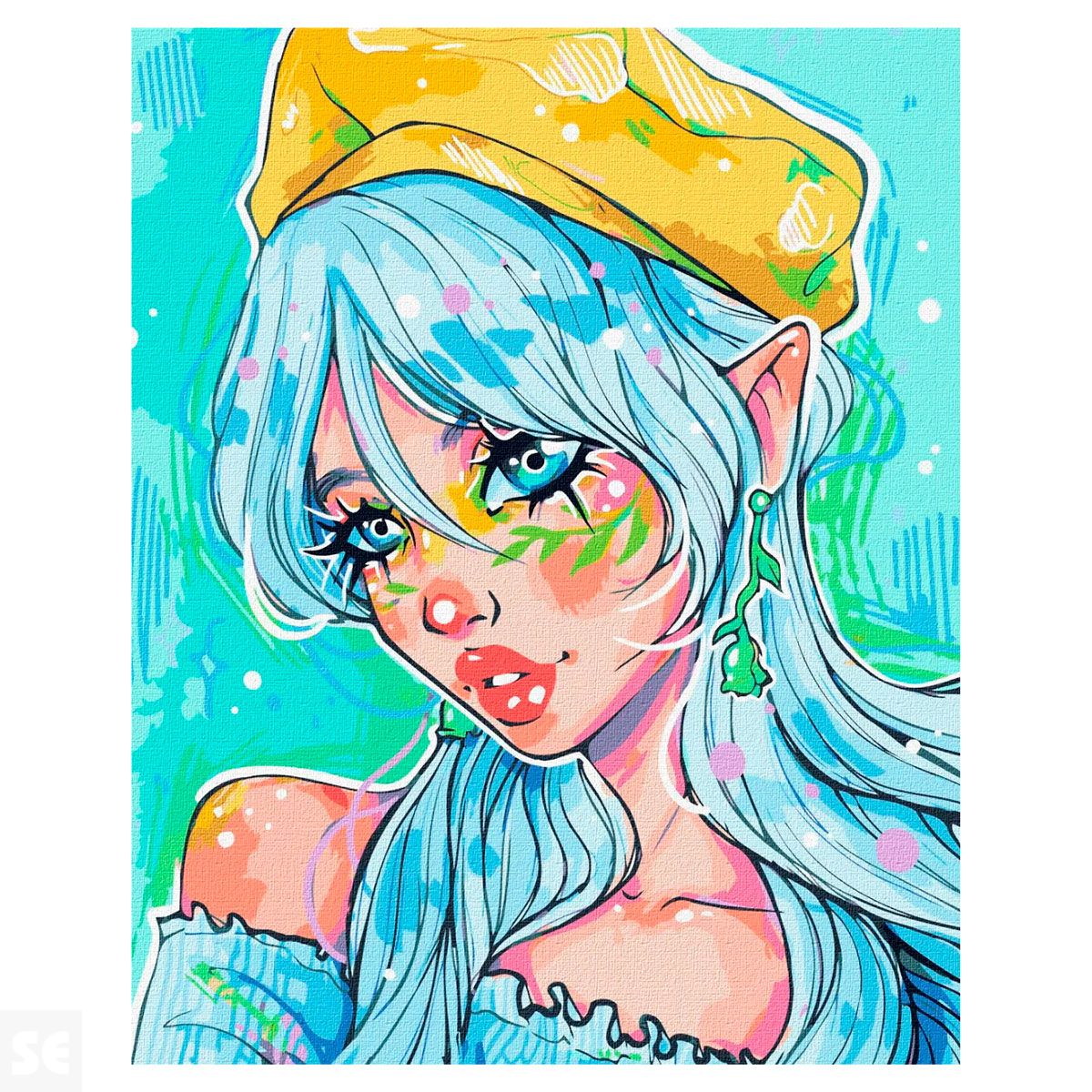 Pintar por Números la Fashionista de Ojos Azules