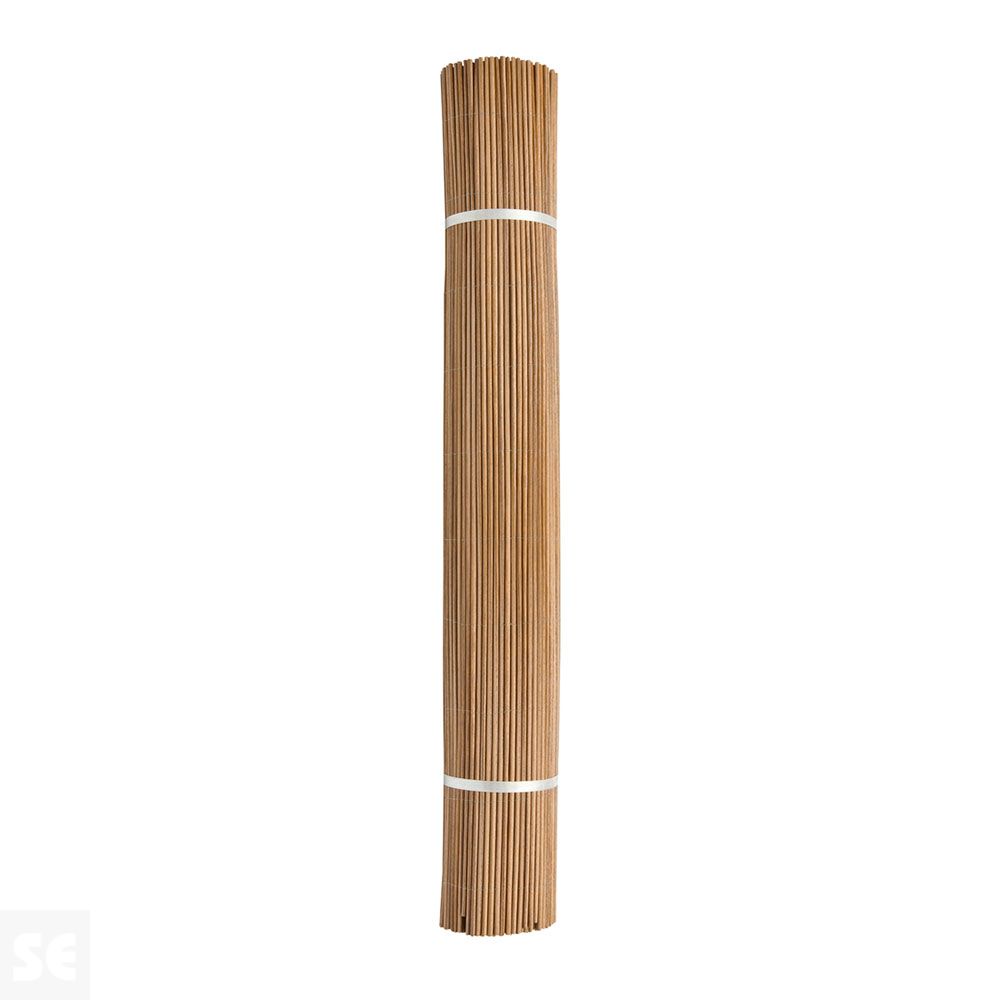 Mimbre Sintético Fency Wick Marrón Oscuro 1,5x3 m