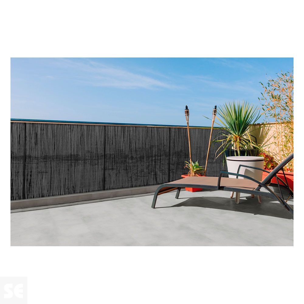 Mimbre Sintético Fency Wick Antracita 1x3 m