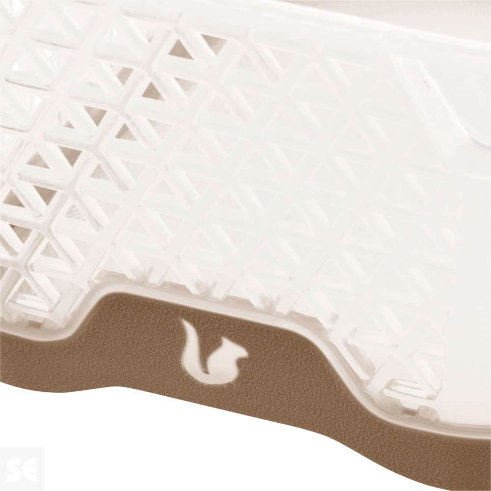 Cesta Organizadora Plástico Gris 16x12x7 cm