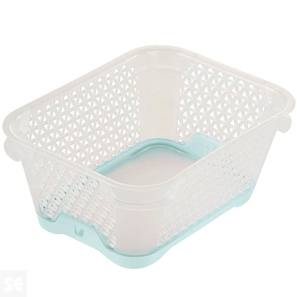 Cesta Organizadora Plástico Verde 16x12x7 cm